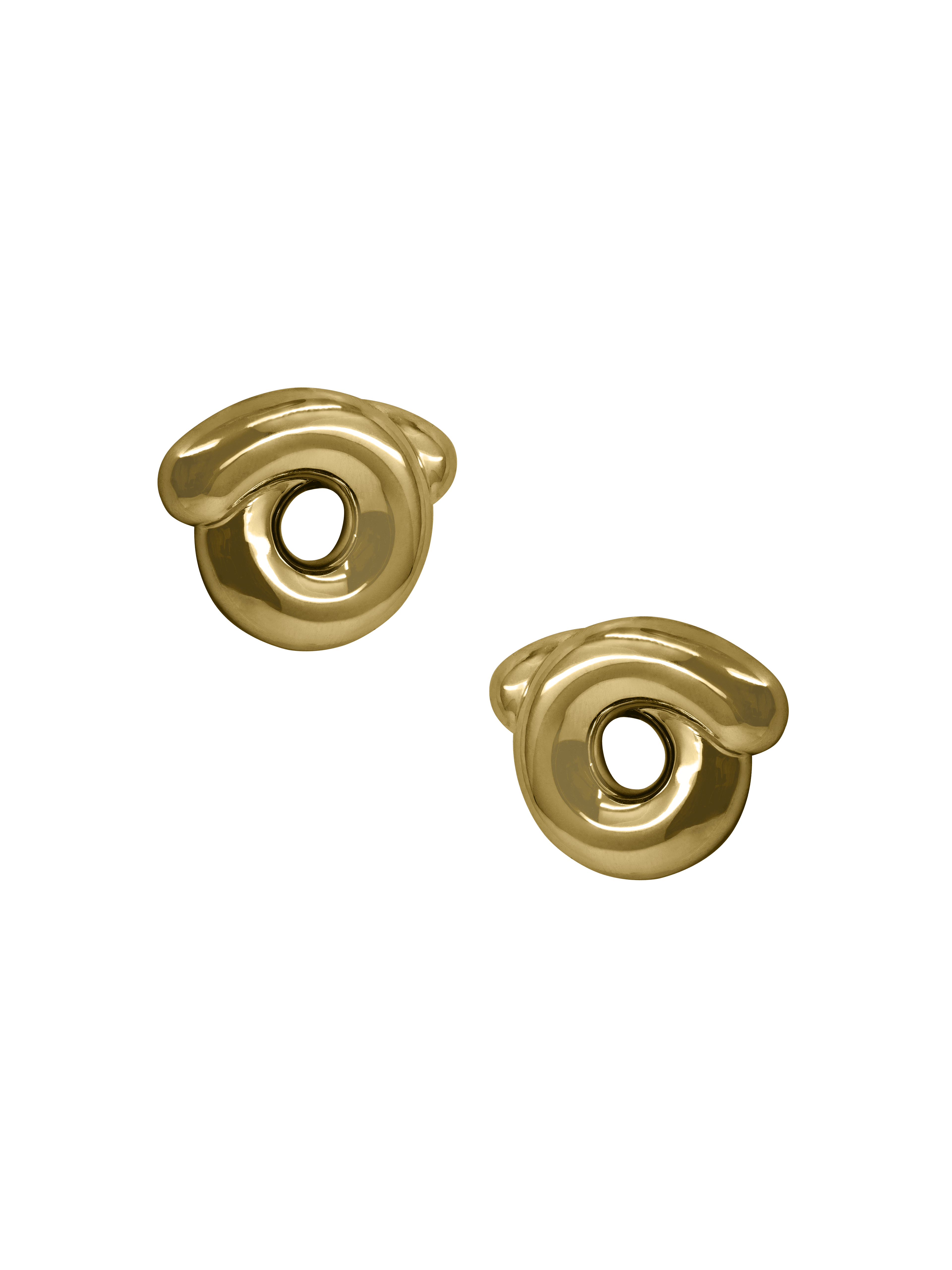 18K Gold Stud Earrings