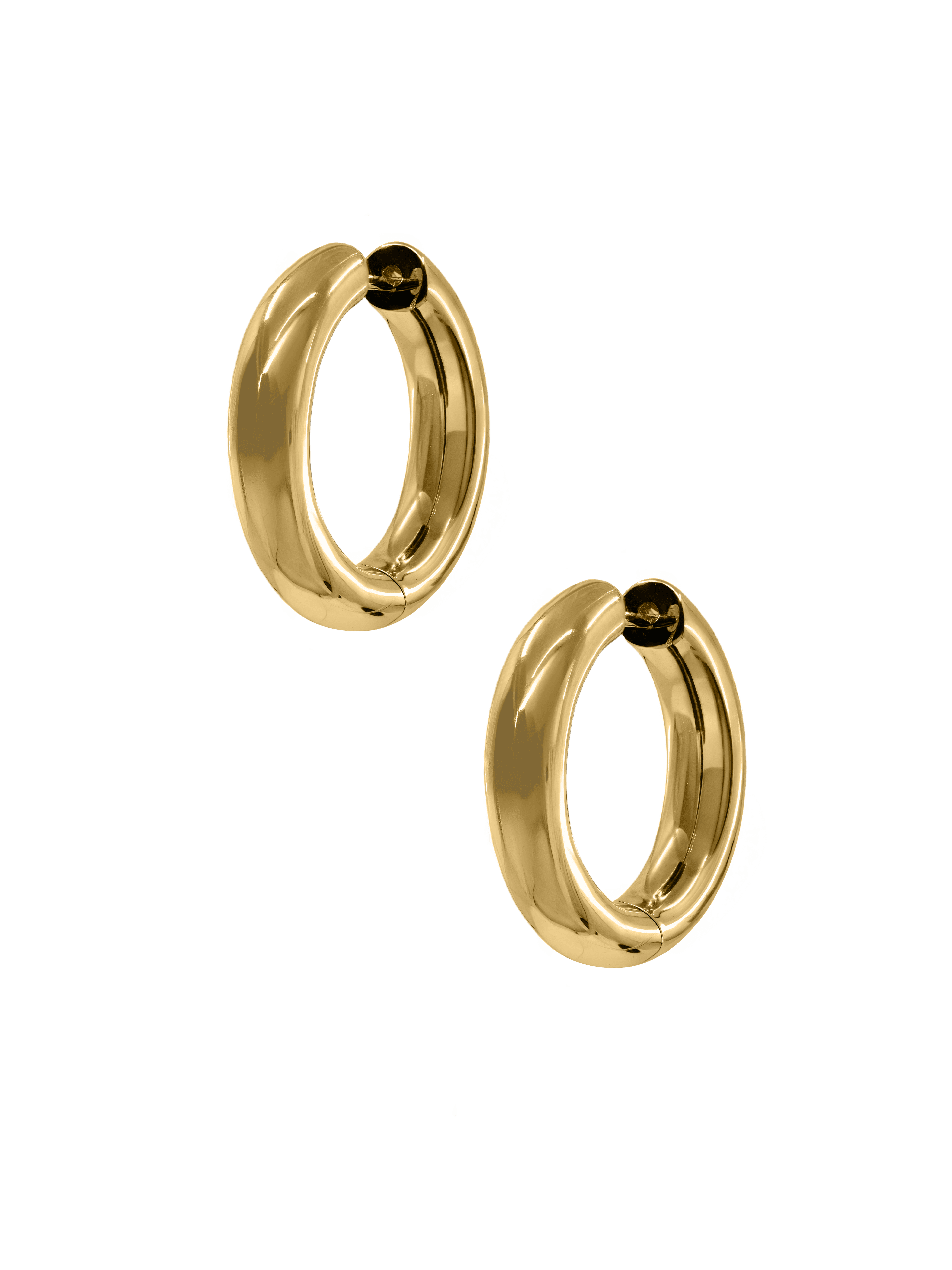 gold hoop earrings